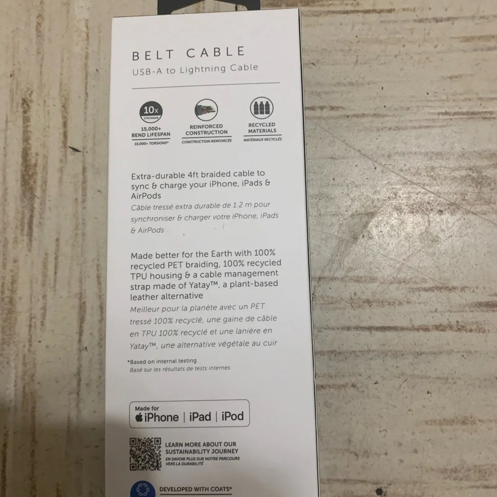Native Union - 4' Lightning-to-USB Type-A Cable - Cosmos